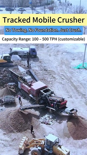 Tracked Mobile Crusher Plant for Mining, Quarry & Recycling