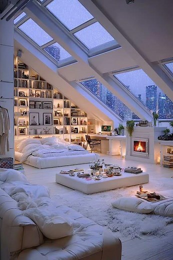The World's COZIEST Attic Library! 📚 #shorts