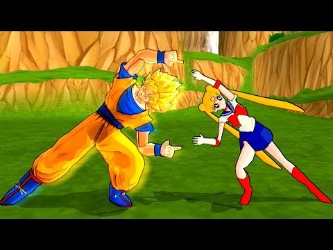 Goku and Sailor Moon FUSION | Sailor Goku | DBZ Tenkaichi 3 (MOD)