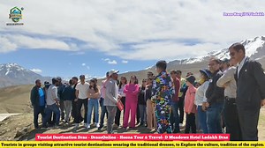 #ladakh Drass : Tourist Destinations - with Traditional dress of the region #drass #ladakh . . Tourists in groups visiting attractive tourist destinations wearing the traditional dresses, to Explore the culture, tradition of the region. 𝙳𝚁𝙰𝚂𝚂 𝙾𝙽𝙻𝙸𝙽𝙴 Heena Tours & Travels Hotel D'meadows Ladakh Drass Ladakh Tourism #ladakh #kargil #culture #shina #drass #touristattraction #drass #ladakh 💥Must visit 🙏#ladakh For more queries/ Details plz Contact us : 📞 whatapp @drassonline | 𝙳𝚁𝙰𝚂