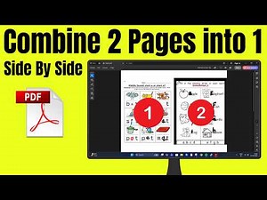 How to combine two PDF pages into one on a laptop or PC