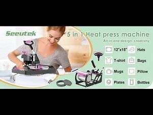 Seeutek Pro 5 in 1 Heat Press Machine