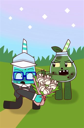 Boba tea wedding challenge | Theo and Luna 🩵💜 | Paradise of Sweetness