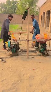 Fire Started With Two Man Diesel Engines Starting 😱 #shorts #short #trending #viralvideo | Punjab Diy