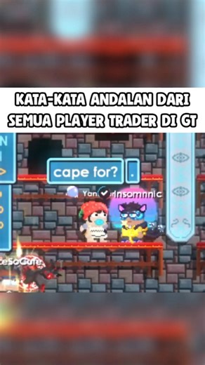 Kata-Kata Andalan Dari Semua Player Di Growtopia - #shorts