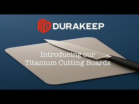 Titanium Cutting Board – Hygienic, Scratch-Resistant, Non-Porous | Durakeep