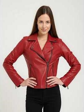 The Flashback: Men’s Red Leather Biker Jacket | Bold Statement Luxury by Zellberry