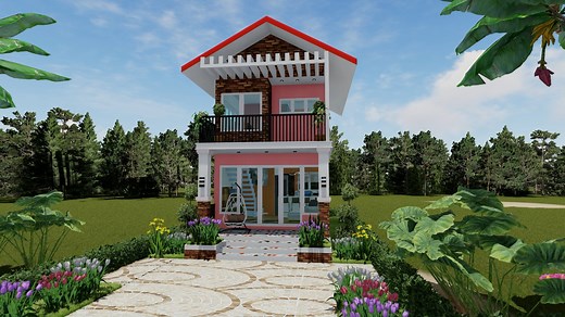 4.5M views · 68K reactions | 2 storey tiny house design idea for you #tinyhouse #fblifestyle #reelsfb #reelscontest #bungalow #smallhousedesign #simplehouse #modernhouse #3bedroom #2bedroom #4bedroom #floorplan #freefloorplan #lowbudgethouse #lofthouse #minimalist #desainrumah #casa #housedesignideas #housewithstore #bahaykubo #amkanhouse #farmhouser #simplehousedesignandgarden | Simple House Design & Garden | Facebook
