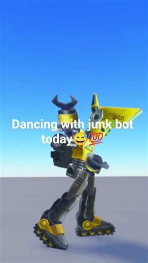 Dancing with junk bot🤙#robloxmemes