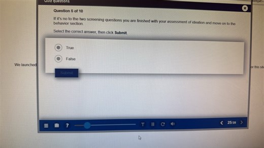 Quiz questionsQuestion 5 of 10If it's no to the two screeni... | Filo