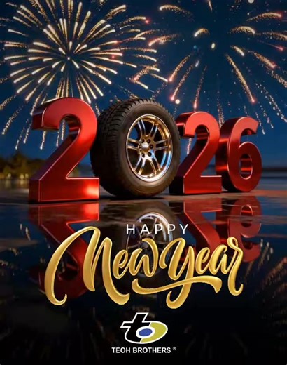 ✨ Happy New Year 2026 ✨ Thank you for your trust and support throughout the year.❤️ Teoh Brothers will continue to stand for reliability, consistency, and honest workmanship. Wishing you prosperity, progress, and good health in the new year.💪🏻🥳 | Teoh Brothers Tyre Services Sdn Bhd