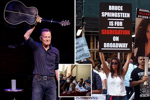 Anti-vaxxers accuse Springsteen of 'segregation' as hit show reopens
