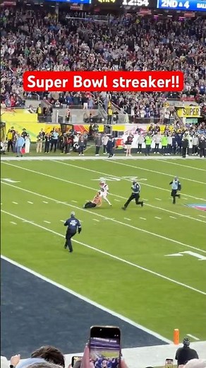 A streaker at the Super Bowl!!!!