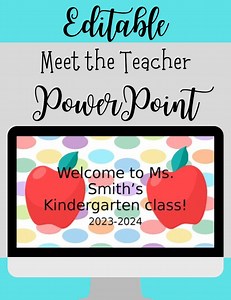 Editable Meet the Teacher PowerPoint-Back to School-First Day of School-Teacher Resource-Teacher Organization-Open House PPT-Editable - Etsy France