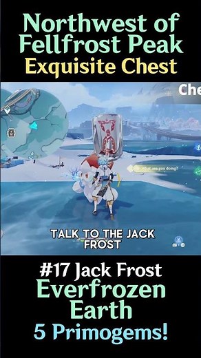 Jack Frost Challenge in northwest of Fellfrost Peak, Everfrozen Earth | #genshinimpact