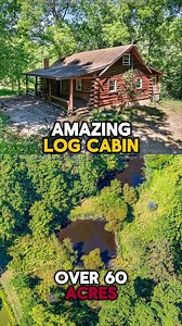 6.5K views · 91 reactions | https://walkaboutonline.com/60-acre-property-with-log-cabin-and-ponds-in-lesage-west-virginia/ - 60 Acres Log Cabin | Log Homes | Facebook
