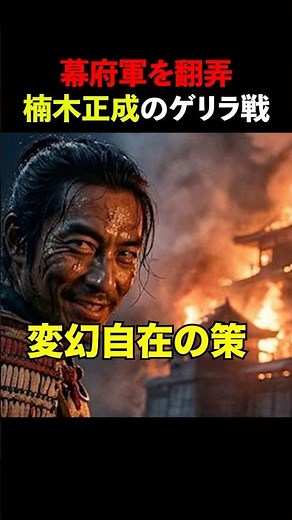 最強の幕府軍を翻弄！天才・楠木正成のゲリラ戦