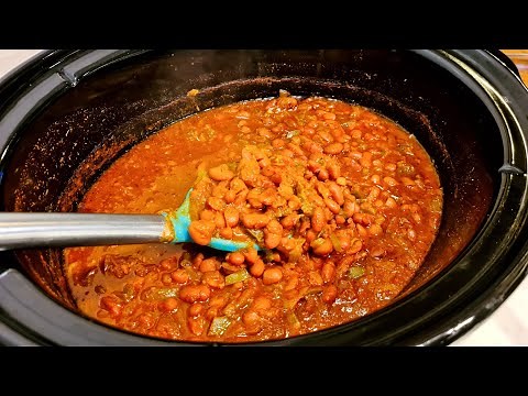 How to Make Mexican Pinto Beans (spicy) - Easy Crockpot Recipe