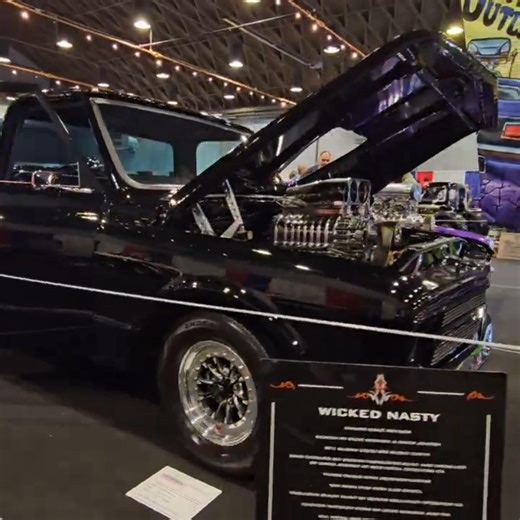 Black "Wicked Nasty" Chevrolet C10 Pro Street Truck #gnrs #prostreet