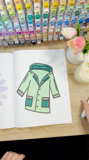 Springtime coloring!😊🌸🌈☔️🍀🌷🐣🐇 Simply Sarah Studio books are on Amazon! Relaxing coloring asmr