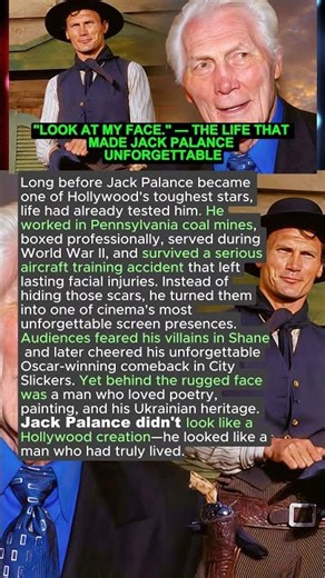 😢🎬 "LOOK AT MY FACE." — THE LIFE THAT MADE JACK PALANCE UNFORGETTABLE #shorts #hollywood