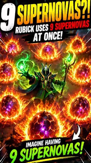 Rubick Uses 9 Supernovas at Once - Dota 2