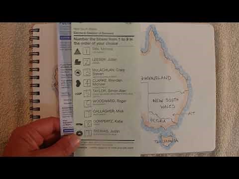 ASMR - Federal Election & Voting - Australian Accent - Chewing Gum & Describing in a Quiet Whisper