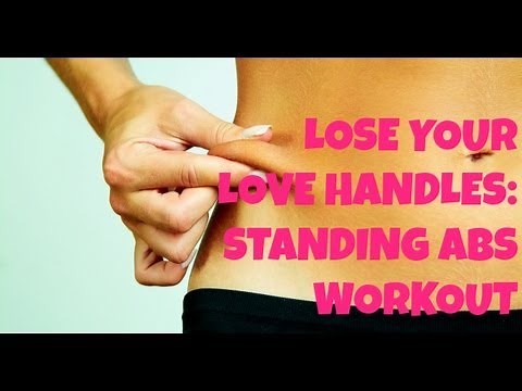 Lose Your Love Handles! Full 26 Minute Standing Abs Workout | Core Cardio Exercises