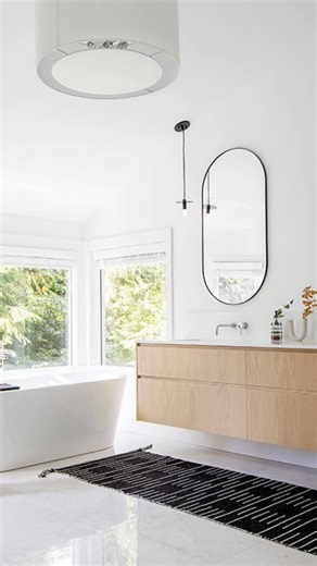 Eternity Tile + Bath + Home on Instagram: "Bring us your Inspiration picture and our highly skilled Design + Colour Consultants can help you pull together all the elements to create the Bathroom of your dreams… ⁠ Stop dreaming, book your Selections appointment now 👉 https://bit.ly/Eternity_BookNow⁠ Eternity Product Selections listed left to right:⁠ Vanity – Malaga Antico Oak⁠ Tap – Zen Wall Mixer separate back plate brushed Nickel⁠ Bath – Seima Syros freestanding bath⁠ Tile – Time Stone Moon⁠ #