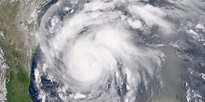 Terrifying NASA footage from space shows the giant Hurricane Harvey about to slam the Texas coast