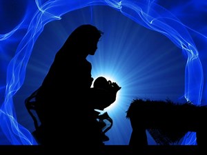 Blue Nativity Wave Loop | Hyper Pixels Media