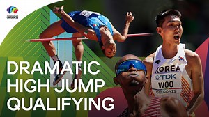 547K views · 10K reactions | See you in the final  High jump superstars Mutaz Barshim , Sanghyeok Woo  and Gianmarco Tamberi  advance to the final with 2.28m clearances! #WorldAthleticsChamps | World Athletics | Facebook