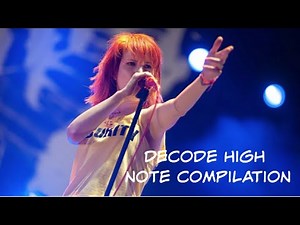 Paramore Decode High Note Compilation