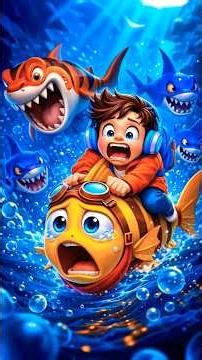 🎯🐠 LITTLE FISH VS TIGER SHARK & BLUE SHARK ATTACK! 🐟🦈 | AQUARIUM CRUSH GAMEPLAY 🎀🎮