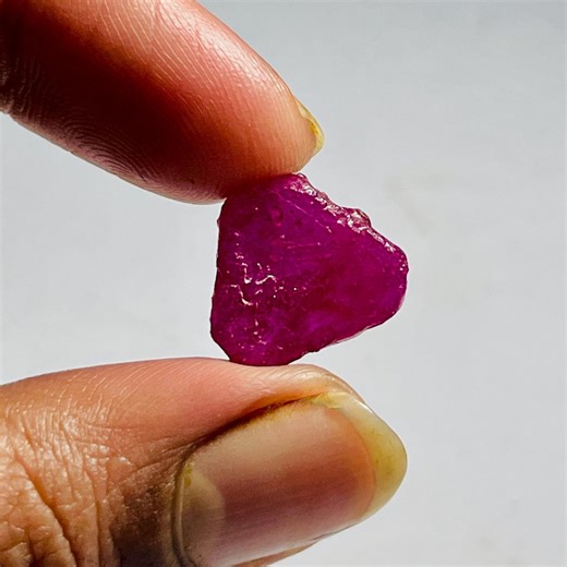 Natural Ruby Raw Crystal Rough Loose Gemstone (12 CT, 16x14x4 MM) - Etsy Australia