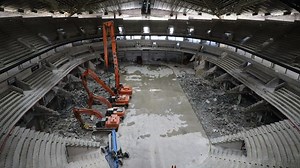 Eight months after breaking ground, the New Arena at Seattle Center begins its demolition phase, proving that this project is in no way a renovation. Read more on our official NHL.com website → http://bit.ly/ArenaUpdate6519 | Seattle Kraken