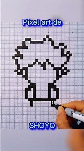 Cómo Dibujar a SHOYO en Pixel Art | Tutorial Fácil Paso a Paso 🏐🎨
