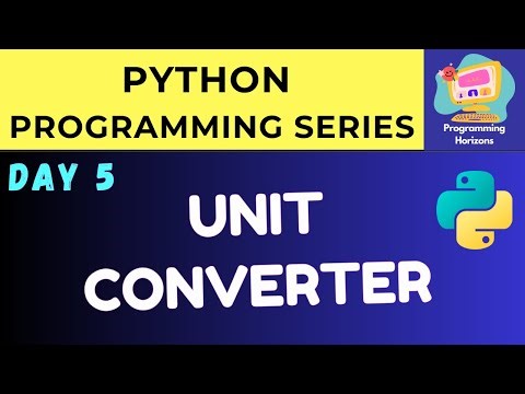 Build a Unit Converter App in Python | Easy Python Project For Beginners