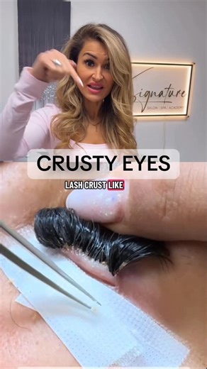 NORTHVILLE | LASHES + BROWS - EST. 2017 on Instagram: "Here are the reasons why eyes can develop the crusty texture and how to fix it ."