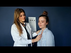 ASMR [real person] doctor exam: head to toe assessment with Annie german/english subtitles