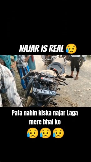 Pulsar n160 crash 😥 Nazar is real #shorts #youtubeshorts