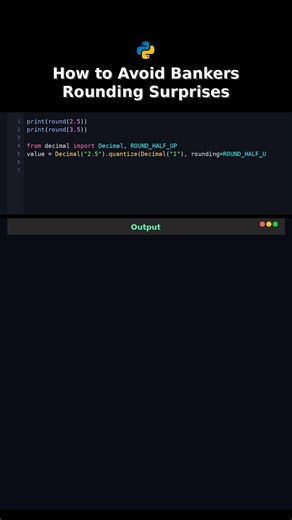 How to Avoid Bankers Rounding Surprises #python