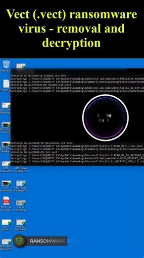 Vect (.vect) ransomware virus #shorts #trending #vect