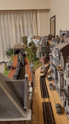 2.3K views · 1.8K reactions | It's a busy Friday in Zwanzebeek! . . #alanjockmans #modeltrainlayout #modelbahn #modeltrains #modelismo #modelleisenbahn #modeltrainhobby #modellbau #trainminiature #modelbouw #straßenbahn #tramway #tramways #tram | Alan Jockmans Productions | Facebook