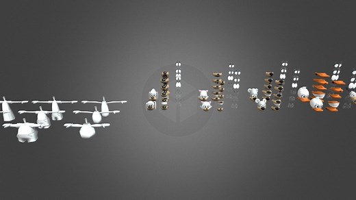 Toontown Toons (read desc) - Download Free 3D model by toonytoonington