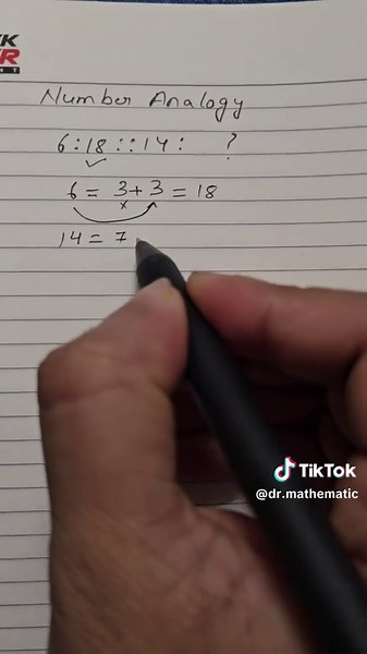 Number Analogy Trick #mathememes #workhard #genius #math