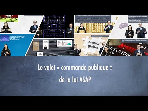 Le volet commande publique de la loi ASAP