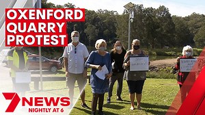 A small group of locals have met in Oxenford to protest against an expansion of the local quarry. A development application has been put to Council to increase the site by 17 hectares. "The residents' main concerns are the dust, that is ongoing, the noise, the health factors of actually breathing in the dust." - Tony Potter, concerned resident. 7NEWS Gold Coast at 5.30pm and 6pm. More local news: 7news.com.au/news/gold-coast #Oxenford #7NEWS | 7NEWS Gold Coast