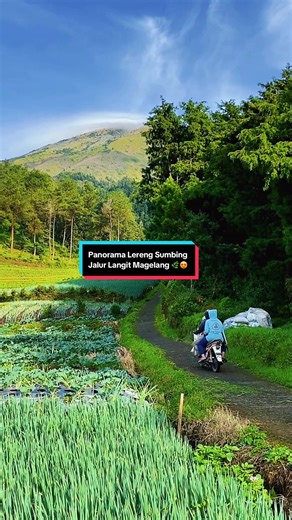 Panorama Lereng Gunung Sumbing Magelang yang Indah