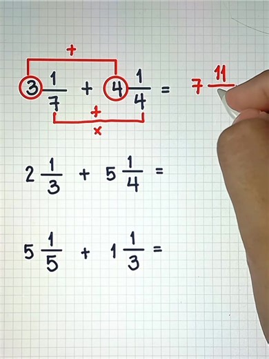 Adding Mixed Numbers Trick‼️ #mathtrick #mathshortcuts #basicmath #fractions #mathematics #teachergon #math #mixednumbers | Ako si Teacher Gon